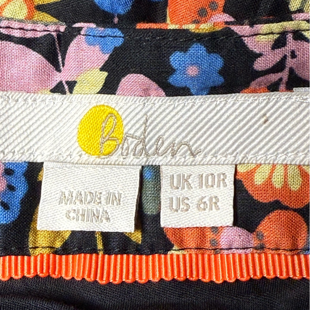 Boden Floral Maxi Skirt — Black with Blue, Pink, Yellow & Green Floral Print - Picture 3 of 7